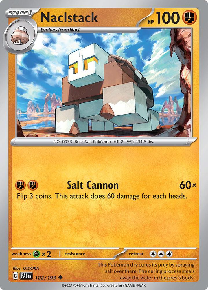 Naclstack - 122/193 - SV02: Paldea Evolved (PAL) - Normal - Pokemon TCG Card