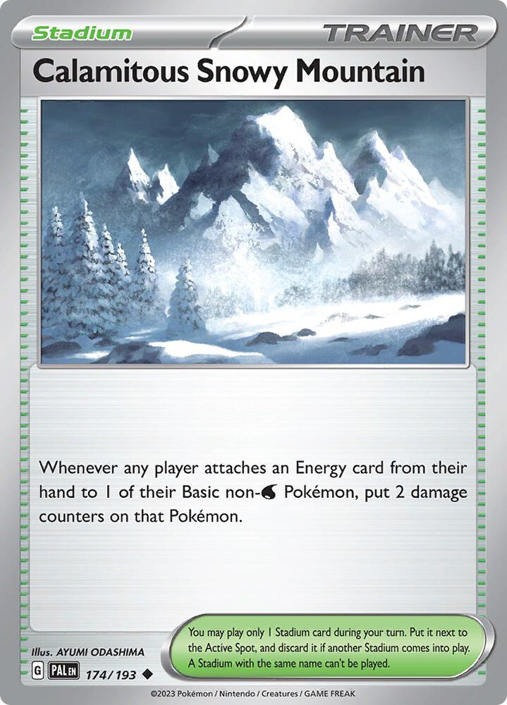 Calamitous Snowy Mountain - 174/193 - SV02: Paldea Evolved (PAL) - Normal - Pokemon TCG Card