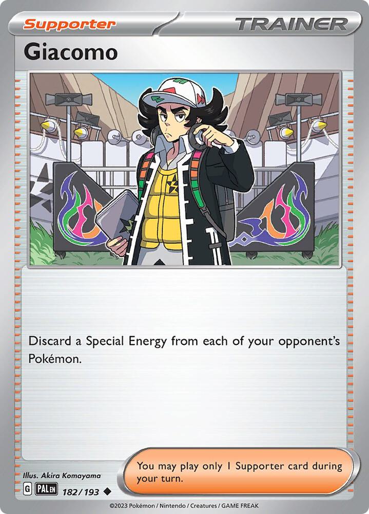 Giacomo - 182/193 - SV02: Paldea Evolved (PAL) - Normal - Pokemon TCG Card
