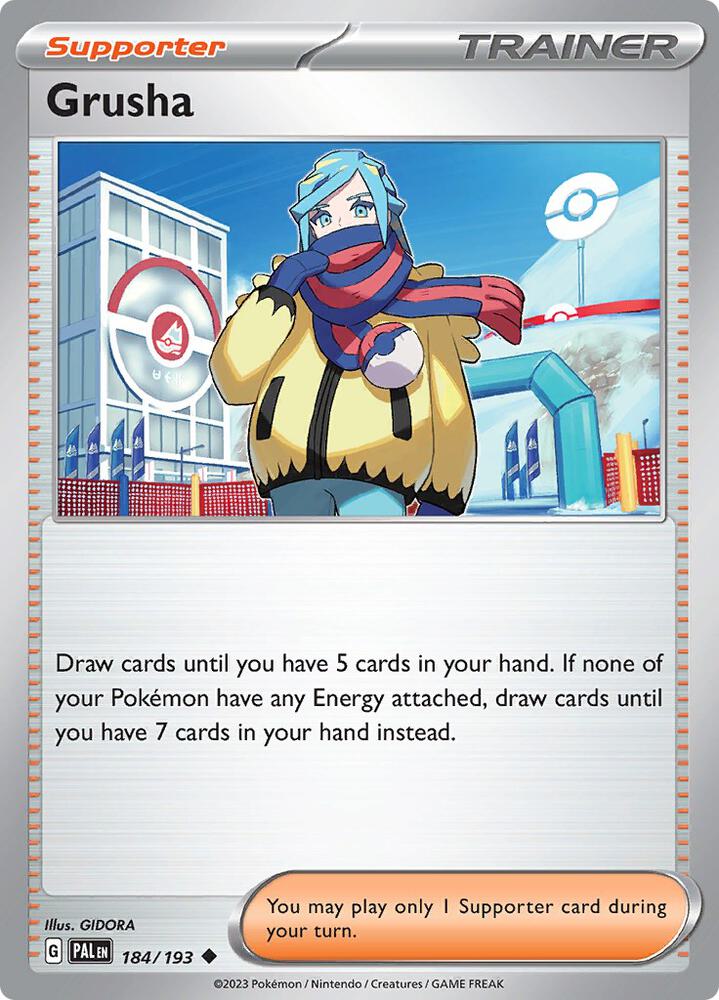 Grusha - 184/193 - SV02: Paldea Evolved (PAL) - Uncommon - Reverse Holofoil - Pokemon TCG Card