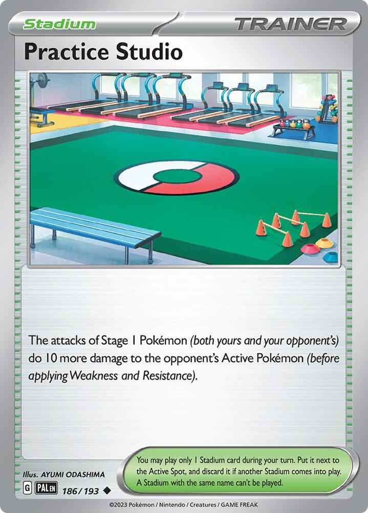 Practice Studio - 186/193 - SV02: Paldea Evolved (PAL) - Normal - Pokemon TCG Card