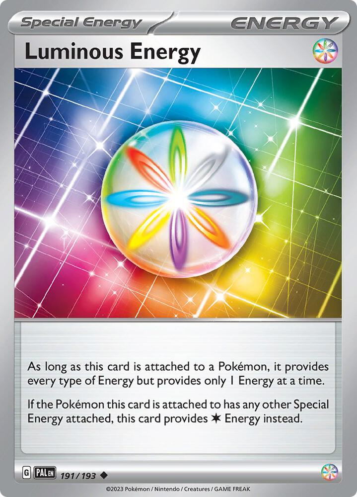 Luminous Energy - 191/193 - SV02: Paldea Evolved (PAL) - Reverse Holofoil - Pokemon TCG Card