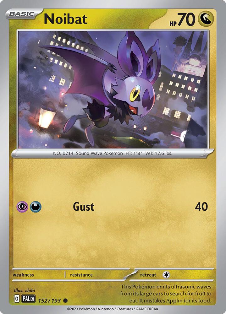 Noibat - 152/193 - SV02: Paldea Evolved (PAL) - Normal - Pokemon TCG Card