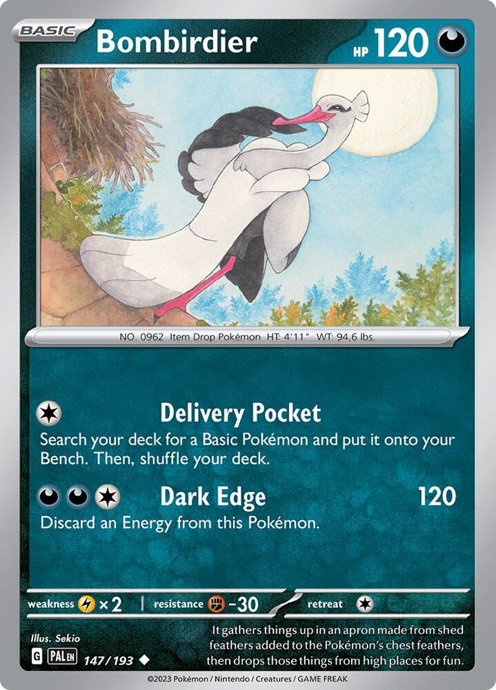 Bombirdier - 147/193 - SV02: Paldea Evolved (PAL) - Normal - Pokemon TCG Card