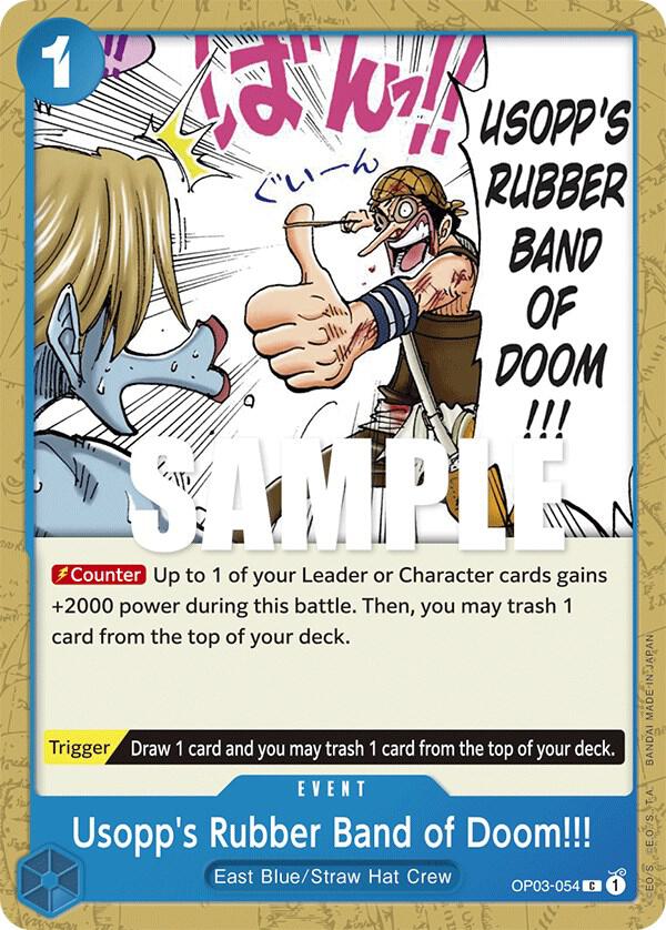 Usopp's Rubber Band of Doom!!! - OP03-054 - Pillars of Strength (OP03) - Normal