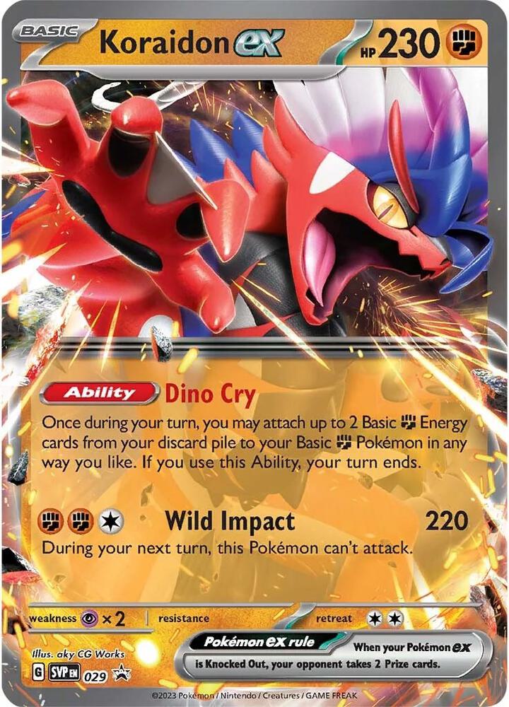 Koraidon ex - 029 - 029 - SV: Scarlet & Violet Promo Cards (SVP) - Holofoil - Pokemon TCG Card