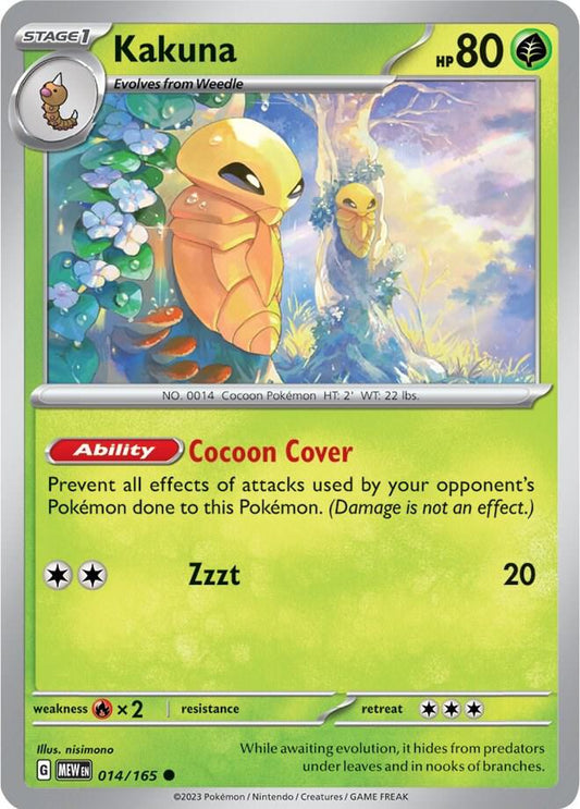 Kakuna - 014/165 - SV: Scarlet & Violet 151 (MEW) - Normal - Pokemon TCG Card