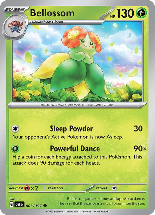 Bellossom - 003/197 - SV03: Obsidian Flames (OBF) - Normal - Pokemon TCG Card