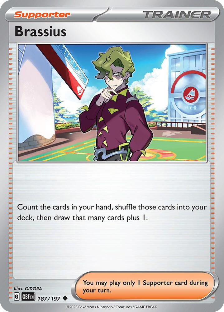 Brassius - 187/197 - SV03: Obsidian Flames (OBF) - Normal - Pokemon TCG Card
