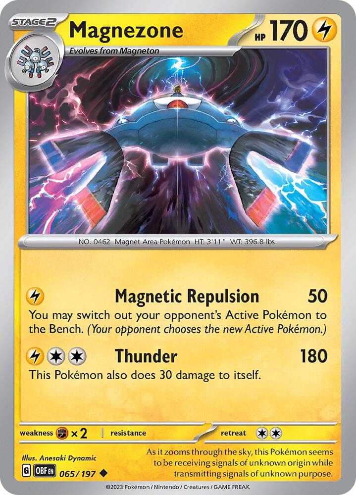 Magnezone - 065/197 - SV03: Obsidian Flames (OBF) - Normal - Pokemon TCG Card