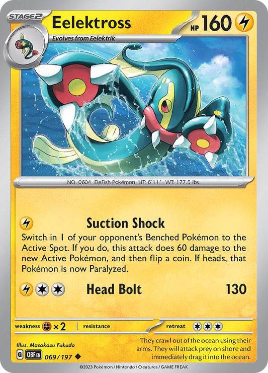 Eelektross - 069/197 - SV03: Obsidian Flames (OBF) - Normal - Pokemon TCG Card