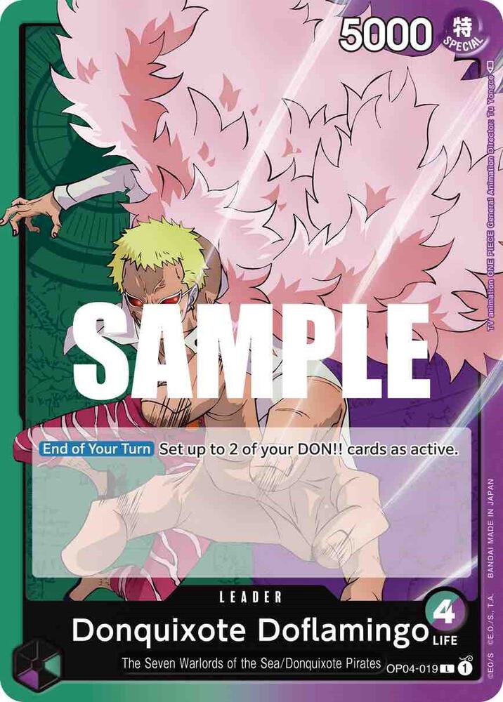 Donquixote Doflamingo (019) - OP04-019 - Kingdoms of Intrigue (OP04) - Normal - One Piece TCG Card