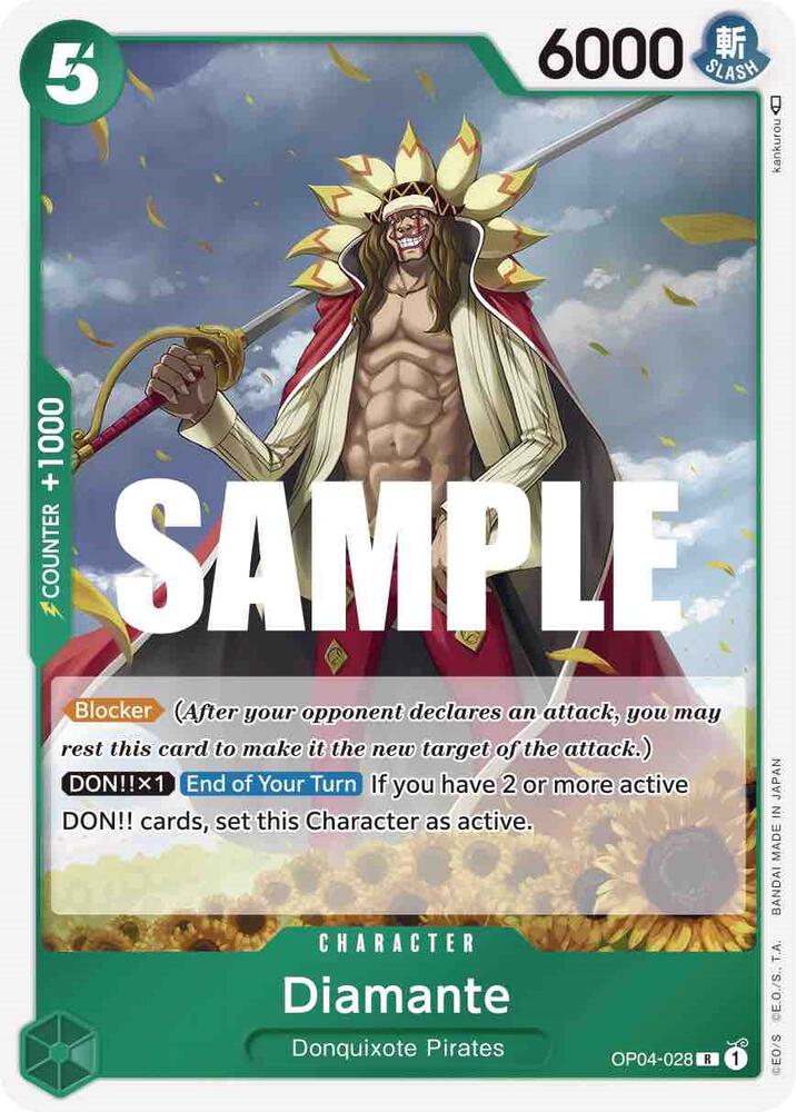 Diamante - OP04-028 - Kingdoms of Intrigue (OP04) - Foil - One Piece TCG Card