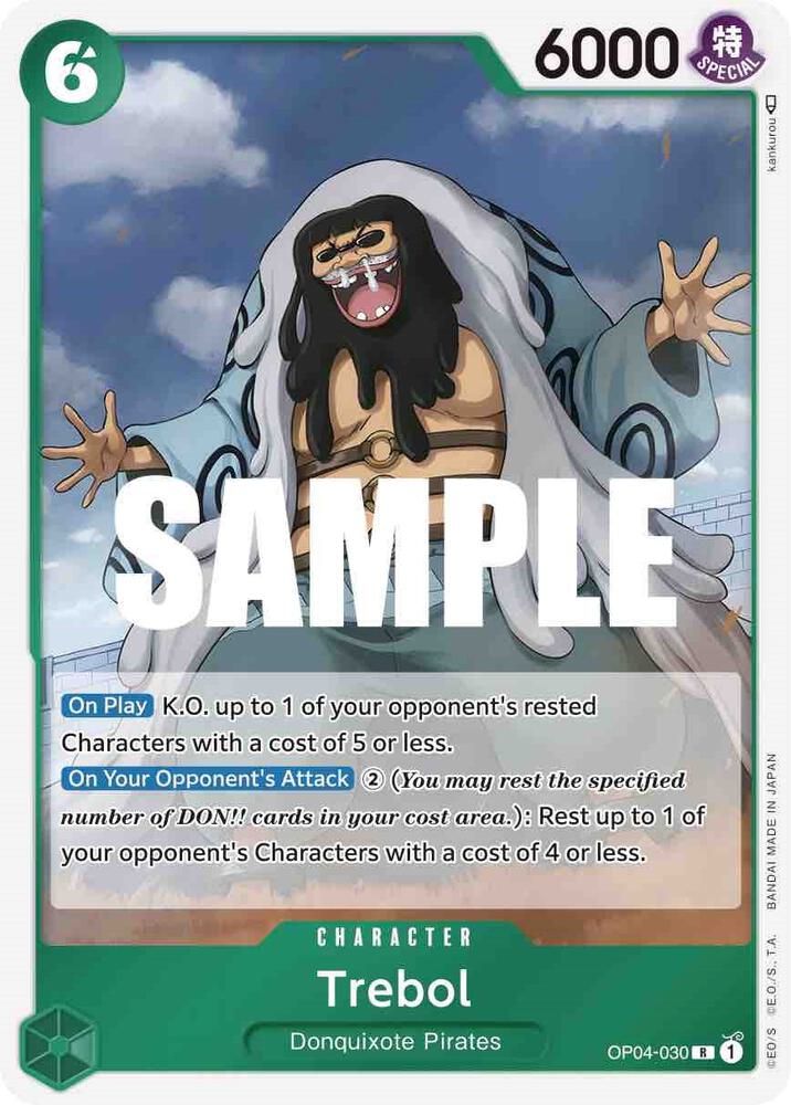 Trebol - OP04-030 - Kingdoms of Intrigue (OP04) - Foil - One Piece TCG Card