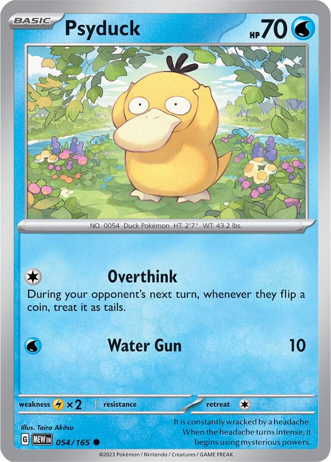 Psyduck - 054/165 - SV: Scarlet & Violet 151 (MEW) - Common - Normal - Pokemon TCG Card