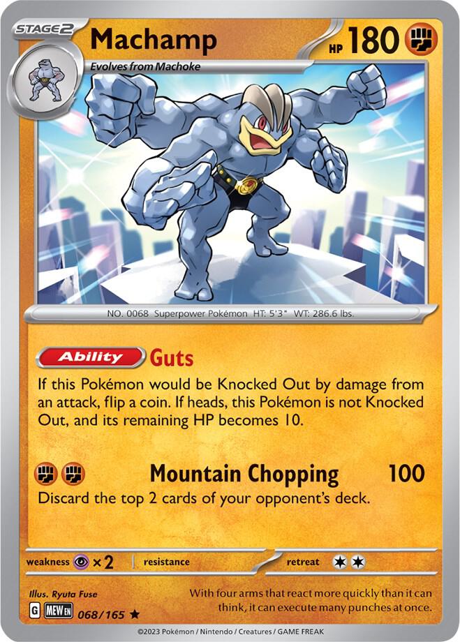 Machamp - 068/165 - SV: Scarlet & Violet 151 (MEW) - Holofoil - Pokemon TCG Card