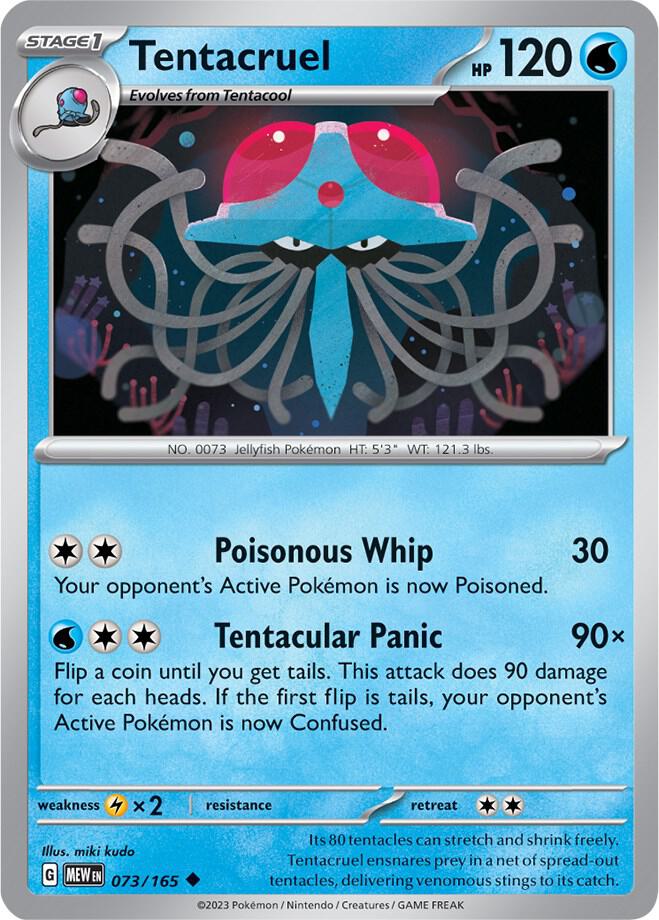 Tentacruel - 073/165 - SV: Scarlet & Violet 151 (MEW) - Normal - Pokemon TCG Card