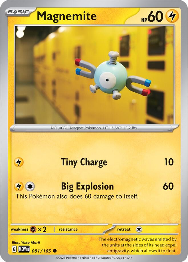Magnemite - 081/165 - SV: Scarlet & Violet 151 (MEW) - Normal - Pokemon TCG Card