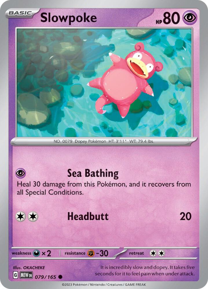 Slowpoke - 079/165 - SV: Scarlet & Violet 151 (MEW) - Normal - Pokemon TCG Card