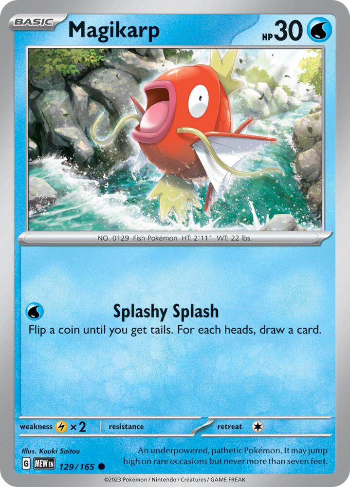 Magikarp - 129/165 - SV: Scarlet & Violet 151 (MEW) - Normal - Pokemon TCG Card