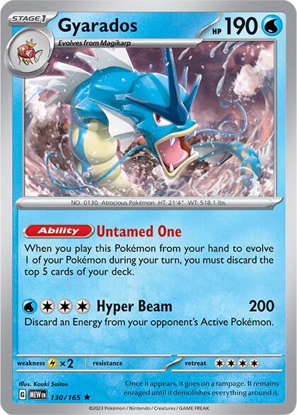 Gyarados - 130/165 - SV: Scarlet & Violet 151 (MEW) - Holofoil - Pokemon TCG Card