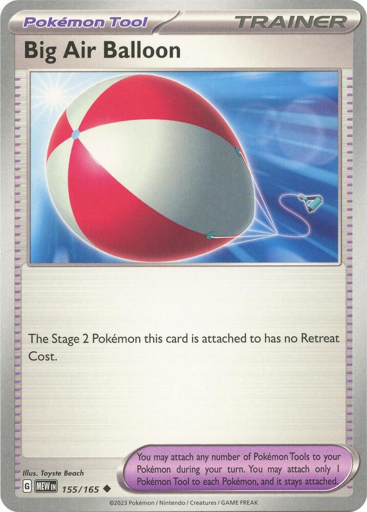Big Air Balloon - 155/165 - SV: Scarlet & Violet 151 (MEW) - Normal - Pokemon TCG Card