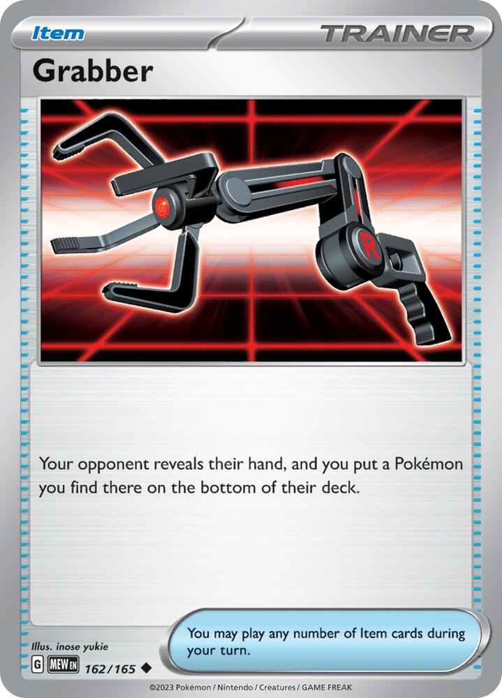 Grabber - 162/165 - SV: Scarlet & Violet 151 (MEW) - Normal - Pokemon TCG Card