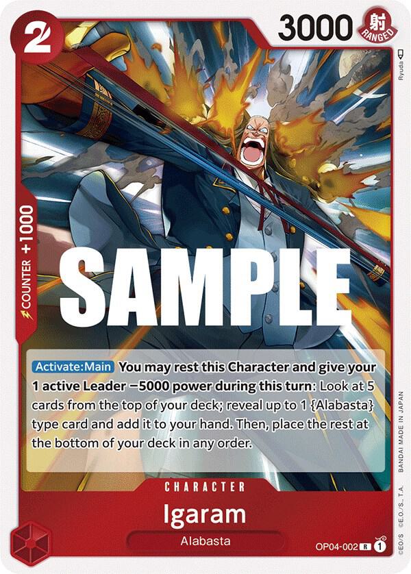Igaram - OP04-002 - Kingdoms of Intrigue (OP04) - Foil - One Piece TCG Card
