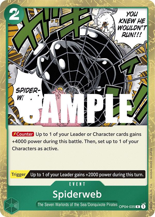 Spiderweb - OP04-035 - Kingdoms of Intrigue (OP04) - Foil - One Piece TCG Card