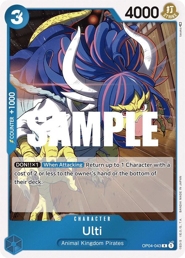 Ulti - OP04-043 - Kingdoms of Intrigue (OP04) - Foil - One Piece TCG Card