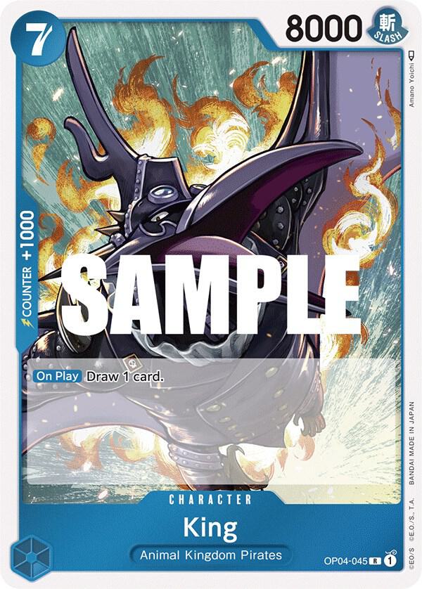 King - OP04-045 - Kingdoms of Intrigue (OP04) - Foil - One Piece TCG Card