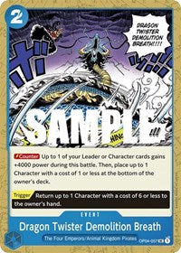 Dragon Twister Demolition Breath - OP04-057 - Kingdoms of Intrigue (OP04) - Normal