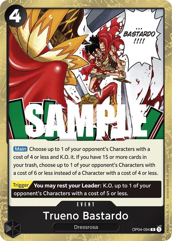 Trueno Bastardo - OP04-094 - Kingdoms of Intrigue (OP04) - Foil - One Piece TCG Card