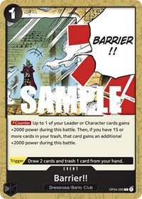 Barrier!! - OP04-095 - Kingdoms of Intrigue (OP04) - Normal