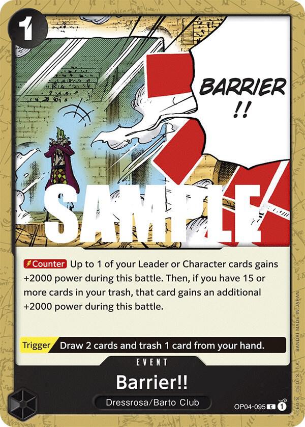 Barrier!! - OP04-095 - Kingdoms of Intrigue (OP04) - Normal