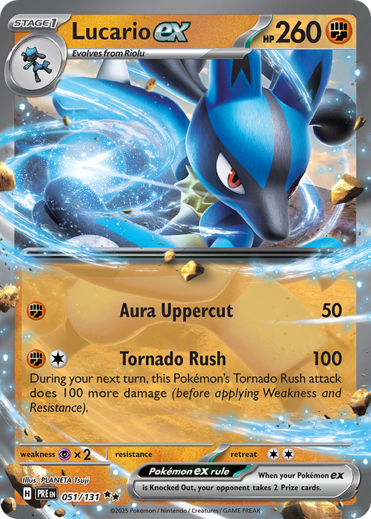 Lucario ex - 51/131 - Scarlet & Violet Prismatic Evolutions (PRE)