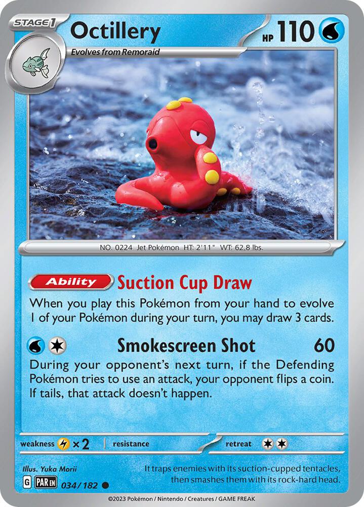 Octillery - 034/182 - SV04: Paradox Rift (PAR) - Normal - Pokemon TCG Card