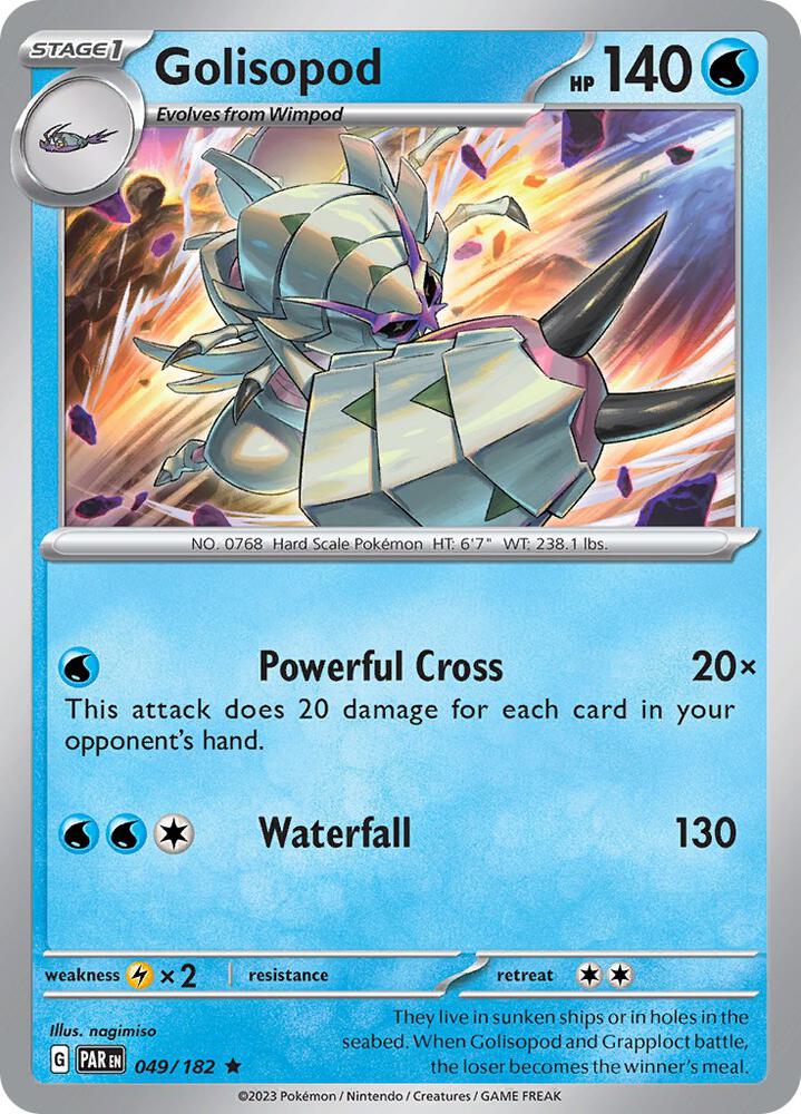 Golisopod - 049/182 - SV04: Paradox Rift (PAR) - Holofoil - Pokemon TCG Card