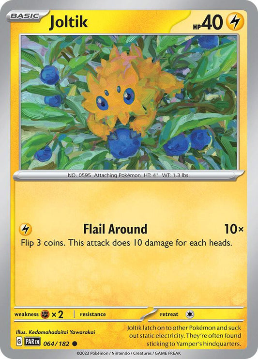 Joltik - 064/182 - SV04: Paradox Rift (PAR) - Common - Reverse Holofoil - Pokemon TCG Card