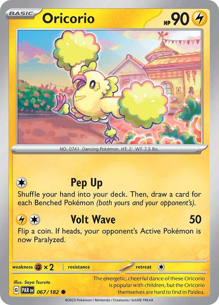 Oricorio - 067/182 - SV04: Paradox Rift (PAR) - Normal - Pokemon TCG Card