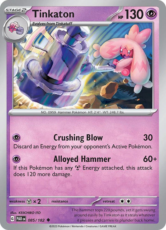 Tinkaton - 085/182 - SV04: Paradox Rift (PAR) - Normal - Pokemon TCG Card