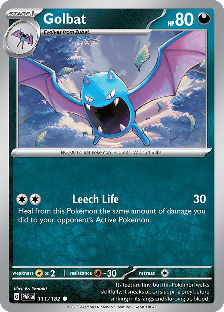 Golbat - 111/182 - SV04: Paradox Rift (PAR) - Normal - Pokemon TCG Card