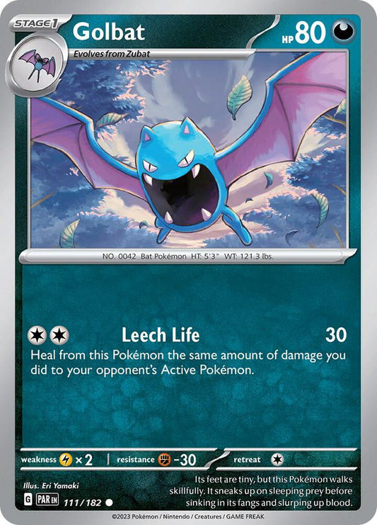 Golbat - 111/182 - SV04: Paradox Rift (PAR) - Normal - Pokemon TCG Card