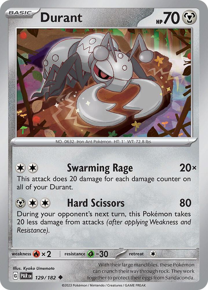 Durant - 129/182 - SV04: Paradox Rift (PAR) - Normal - Pokemon TCG Card