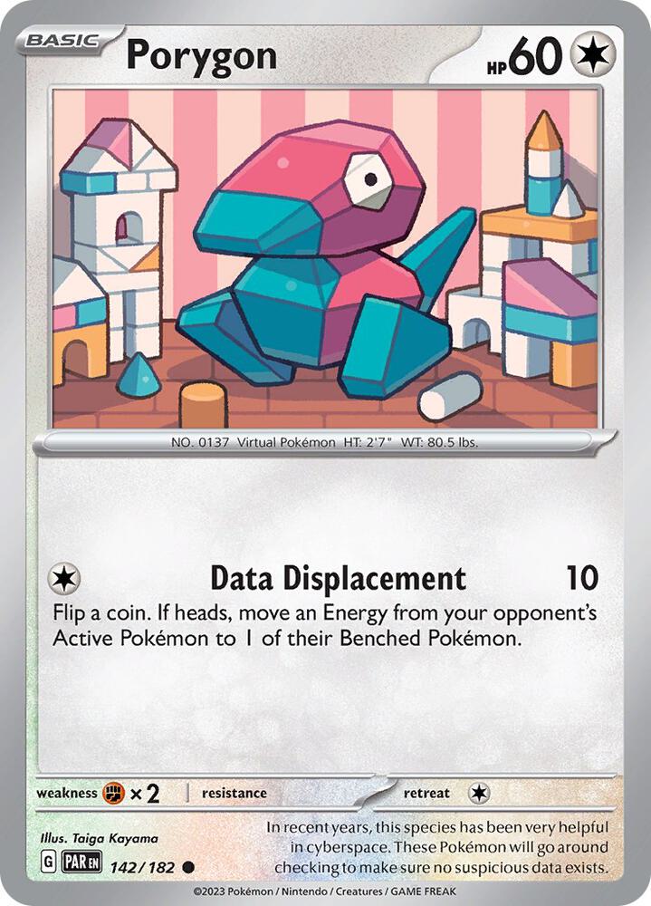 Porygon - 142/182 - SV04: Paradox Rift (PAR) - Normal - Pokemon TCG Card