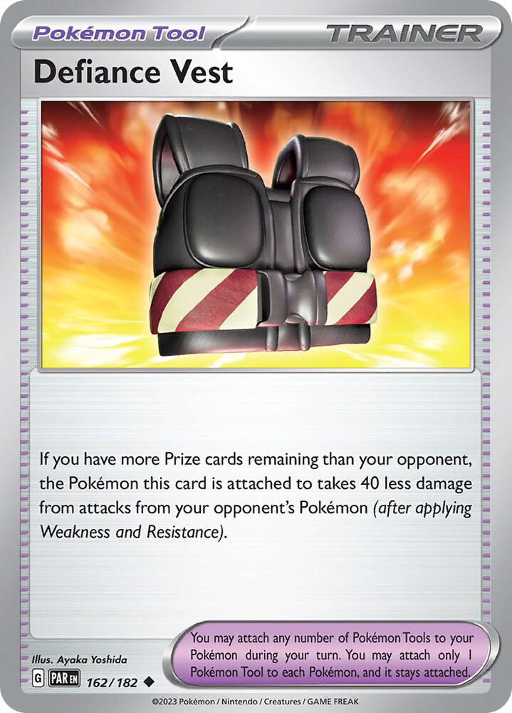 Defiance Vest - 162/182 - SV04: Paradox Rift (PAR) - Normal - Pokemon TCG Card