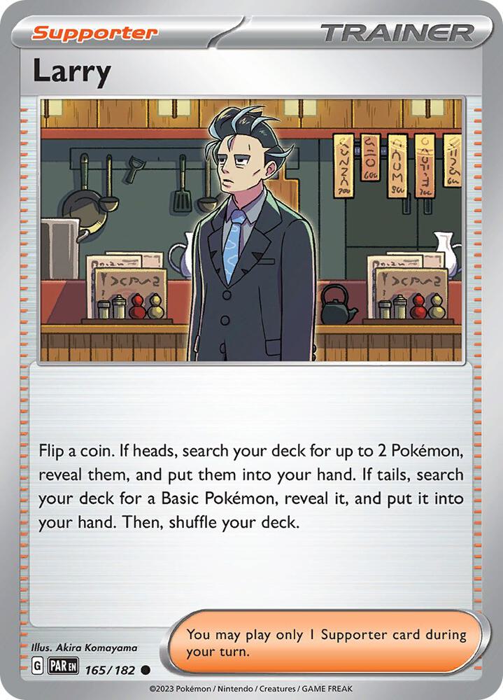 Larry - 165/182 - SV04: Paradox Rift (PAR) - Normal - Pokemon TCG Card