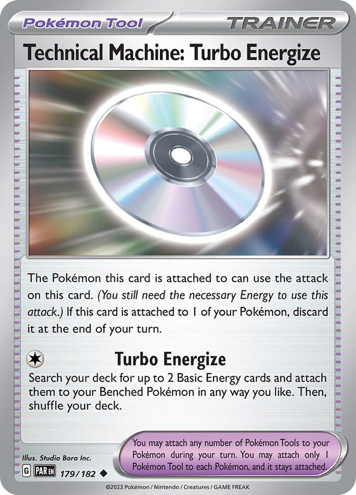 Technical Machine: Turbo Energize - 179/182 - SV04: Paradox Rift (PAR) - Normal - Pokemon TCG Card