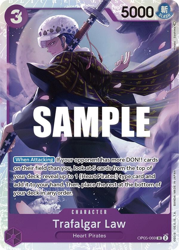 Trafalgar Law (069) - OP05-069 - Awakening of the New Era (OP05) - Foil - One Piece TCG Card