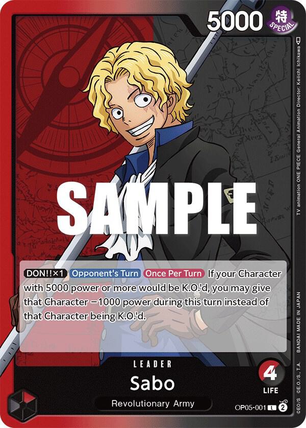 Sabo (001) - OP05-001 - Awakening of the New Era (OP05) - Normal - One Piece TCG Card